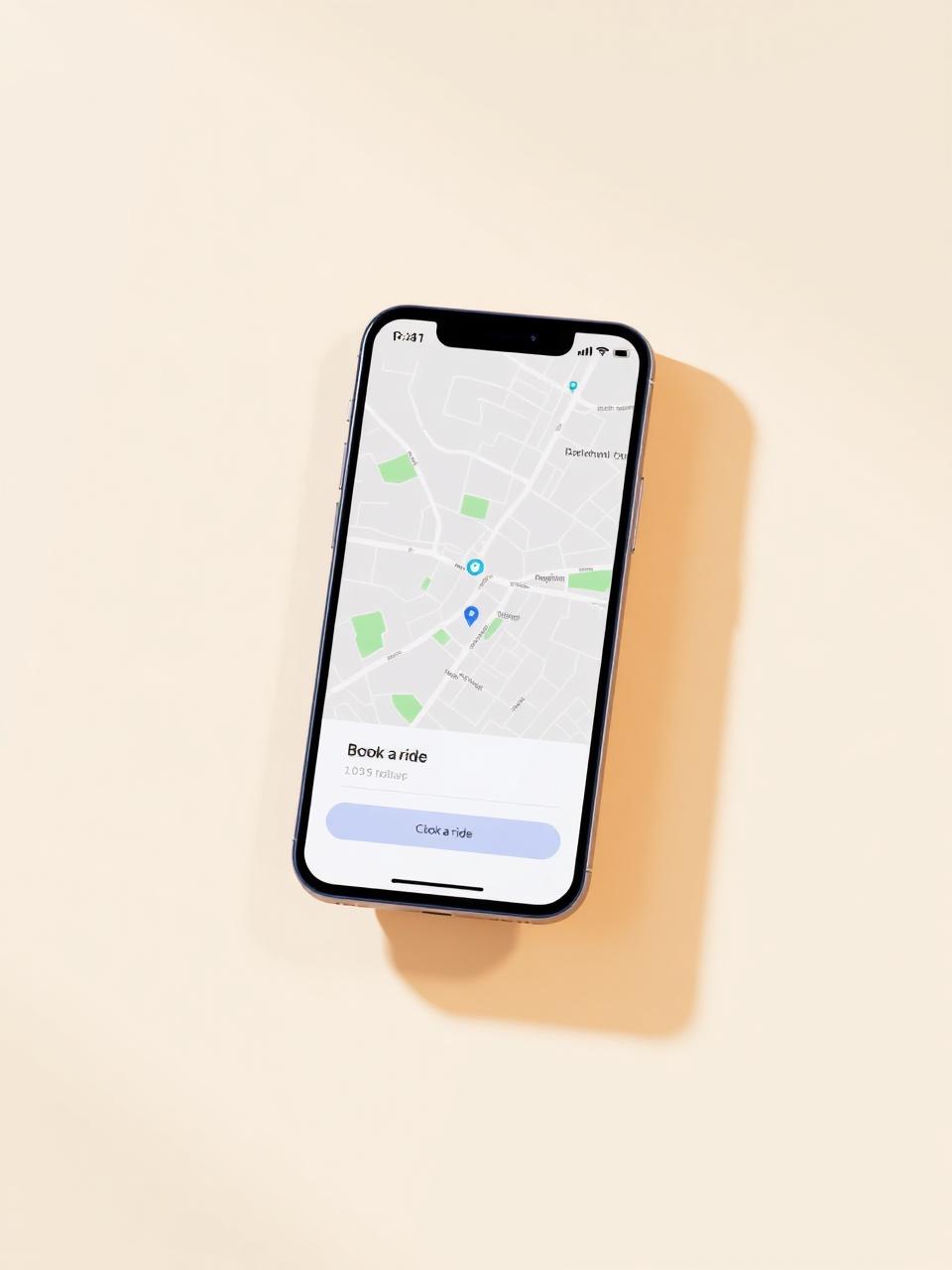Movu mobile booking app on a phone